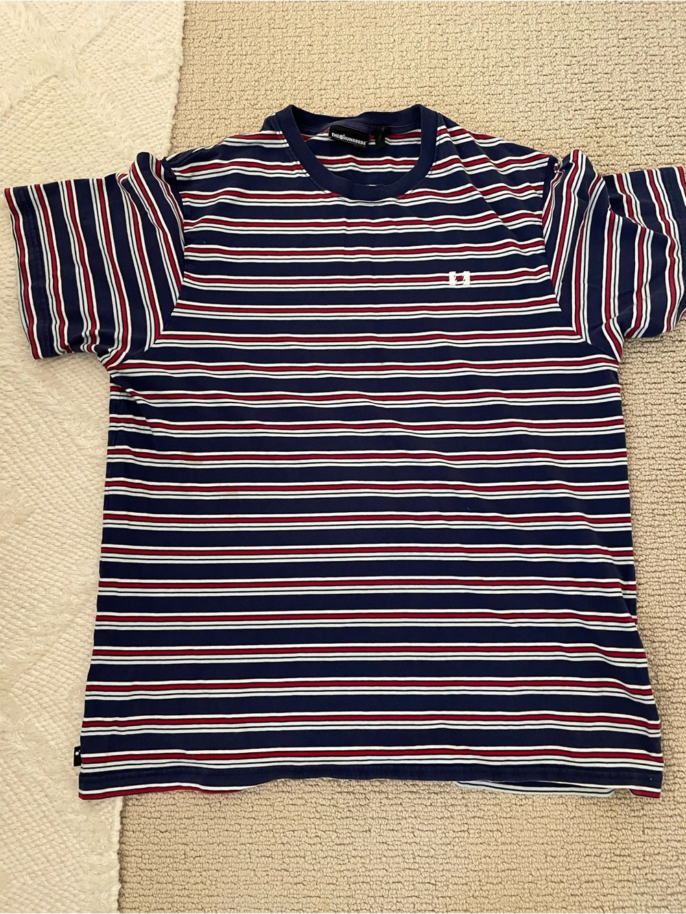 The hundreds streetwear skateboards striped slim XL tee 100% cotton good
